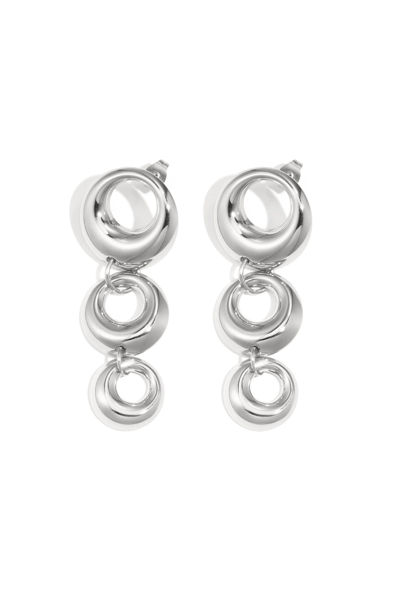 Orecchini pendenti in acciaio inossidabile, stile casual, semplici, da donna, stile quotidiano
