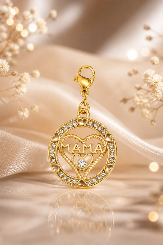 Ciondolo mamma con strass
