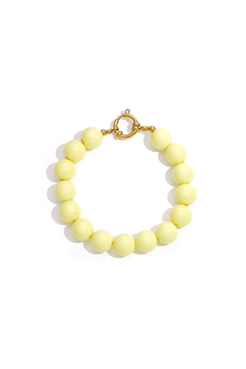 Collana con perle medie e chiusura frontale-12mm