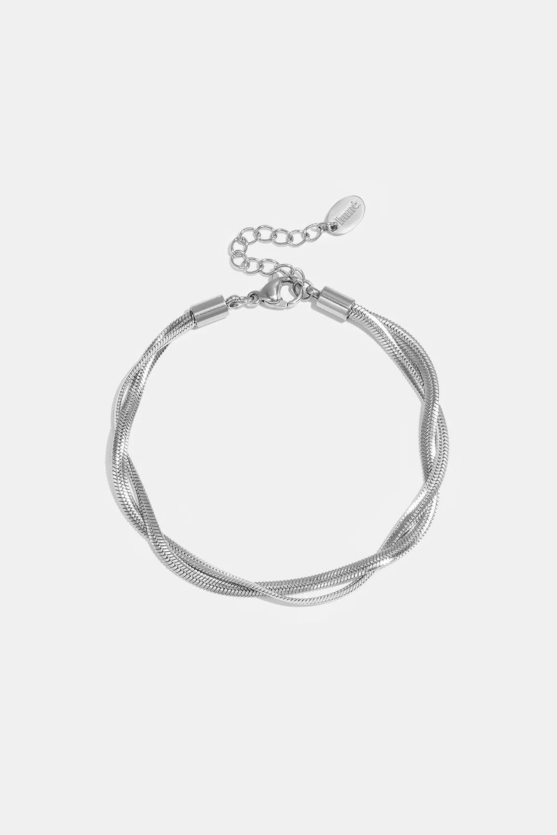Bracciale Intrecciamo in acciaio Gold