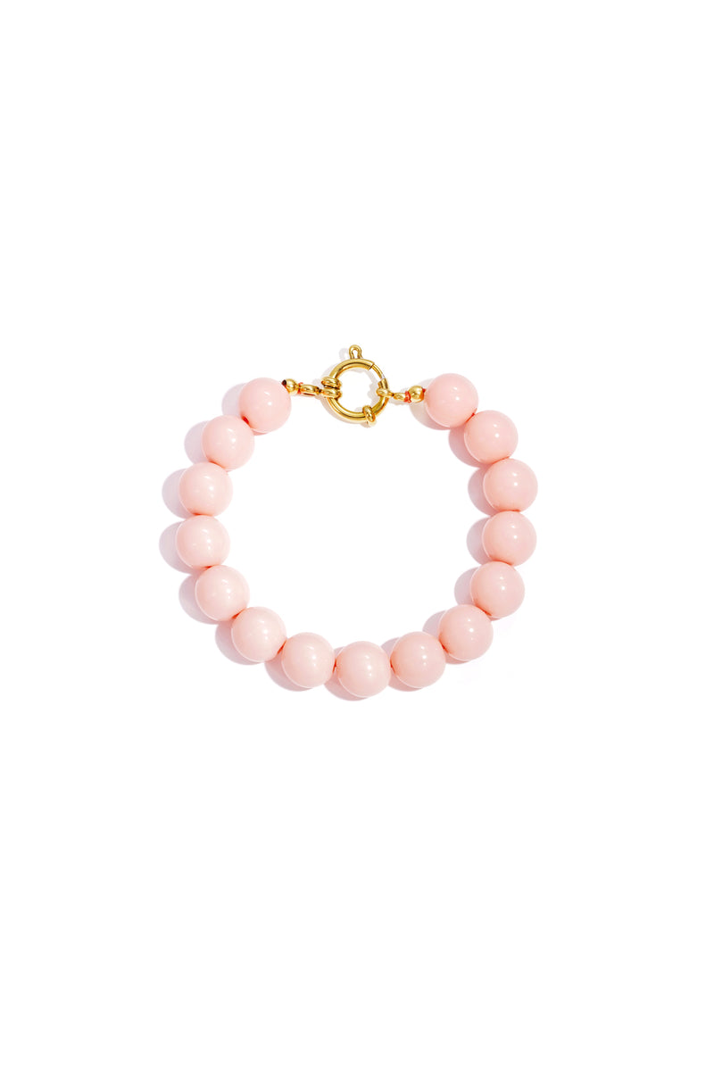 Collana con perle medie e chiusura frontale-12mm