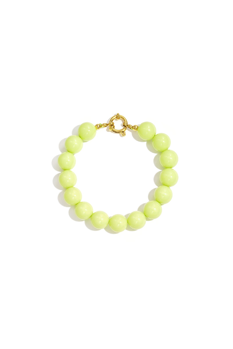 Collana con perle medie e chiusura frontale-12mm