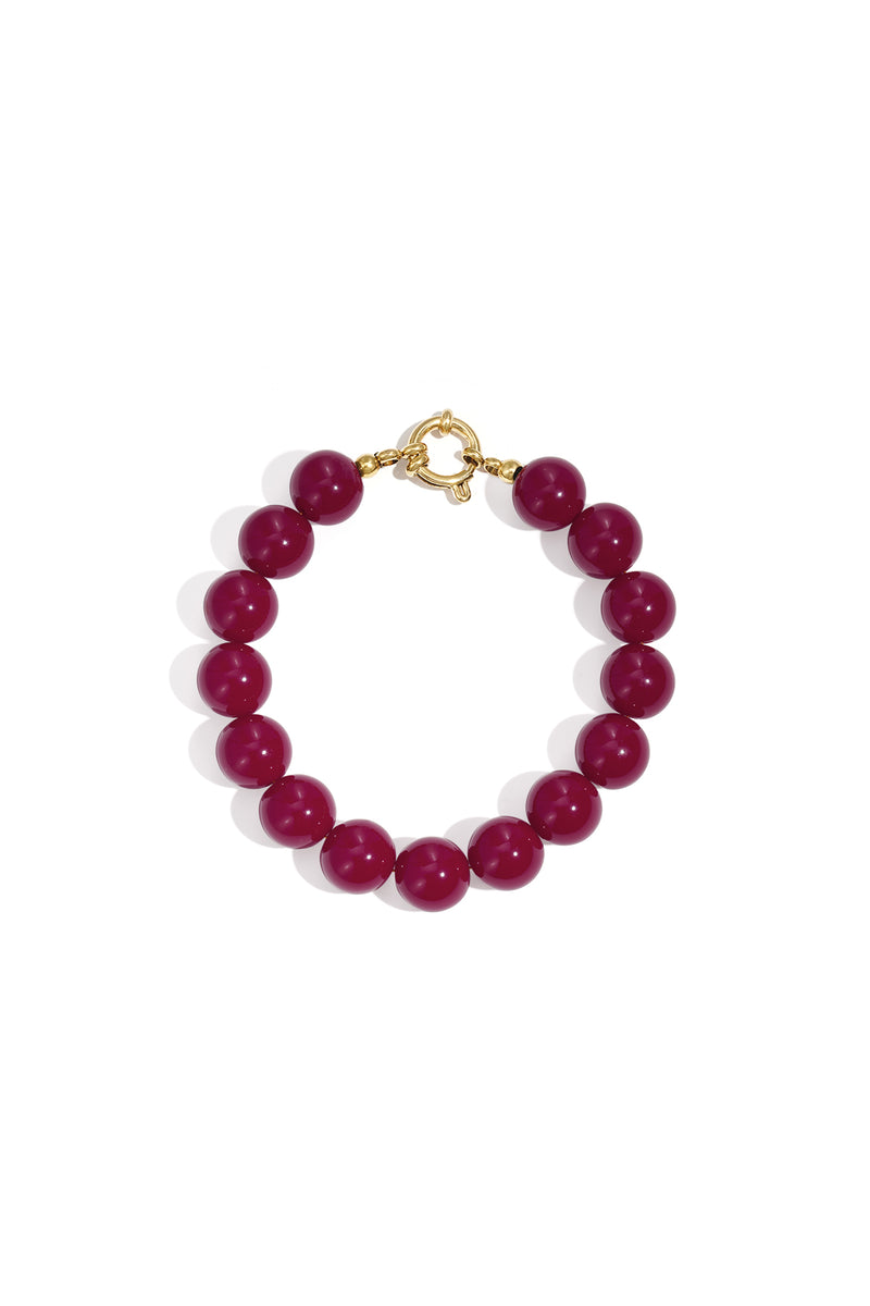 Collana con perle medie e chiusura frontale-12mm