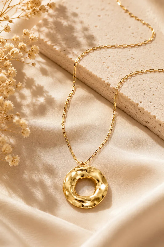 Collana lunga con pendente Aura