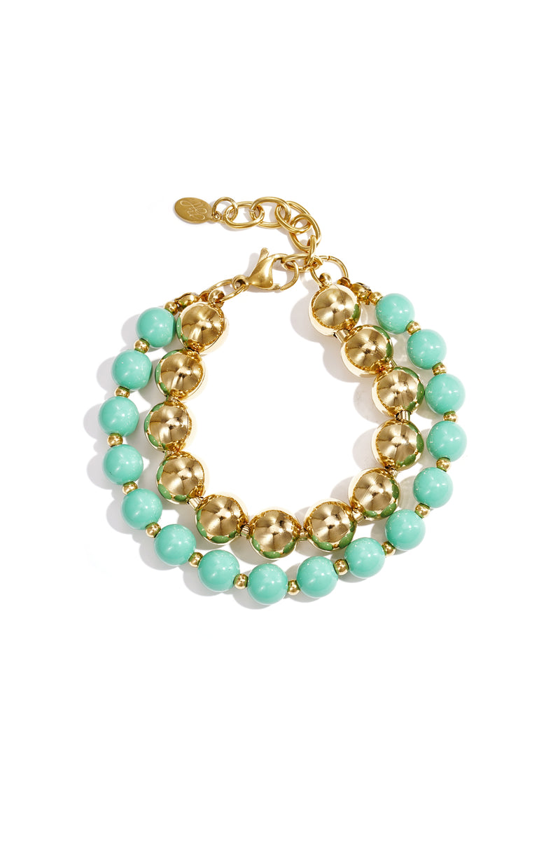 Braccialetti di perline collegate