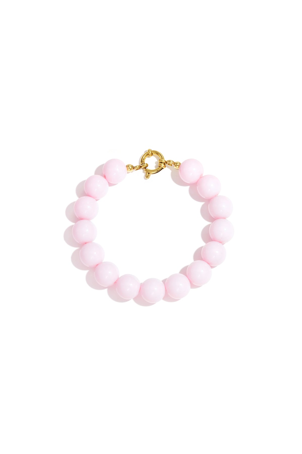 Collana con perle medie e chiusura frontale-12mm