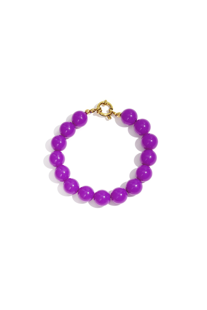 Collana con perle medie e chiusura frontale-12mm