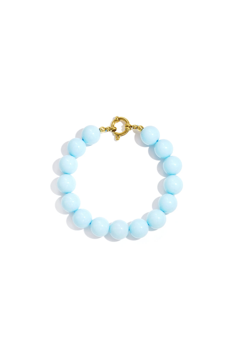 Collana con perle medie e chiusura frontale-12mm