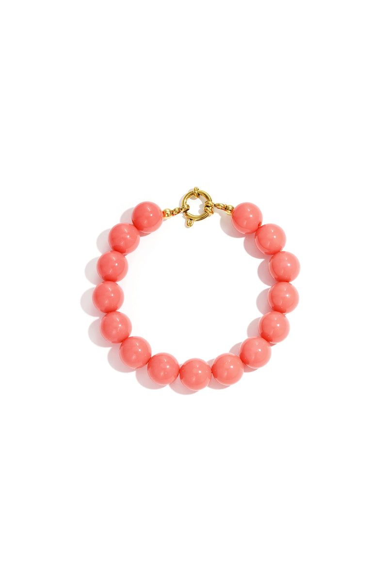 Collana con perle medie e chiusura frontale-12mm